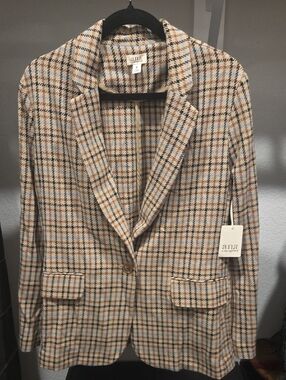Brown Plaid Jacket